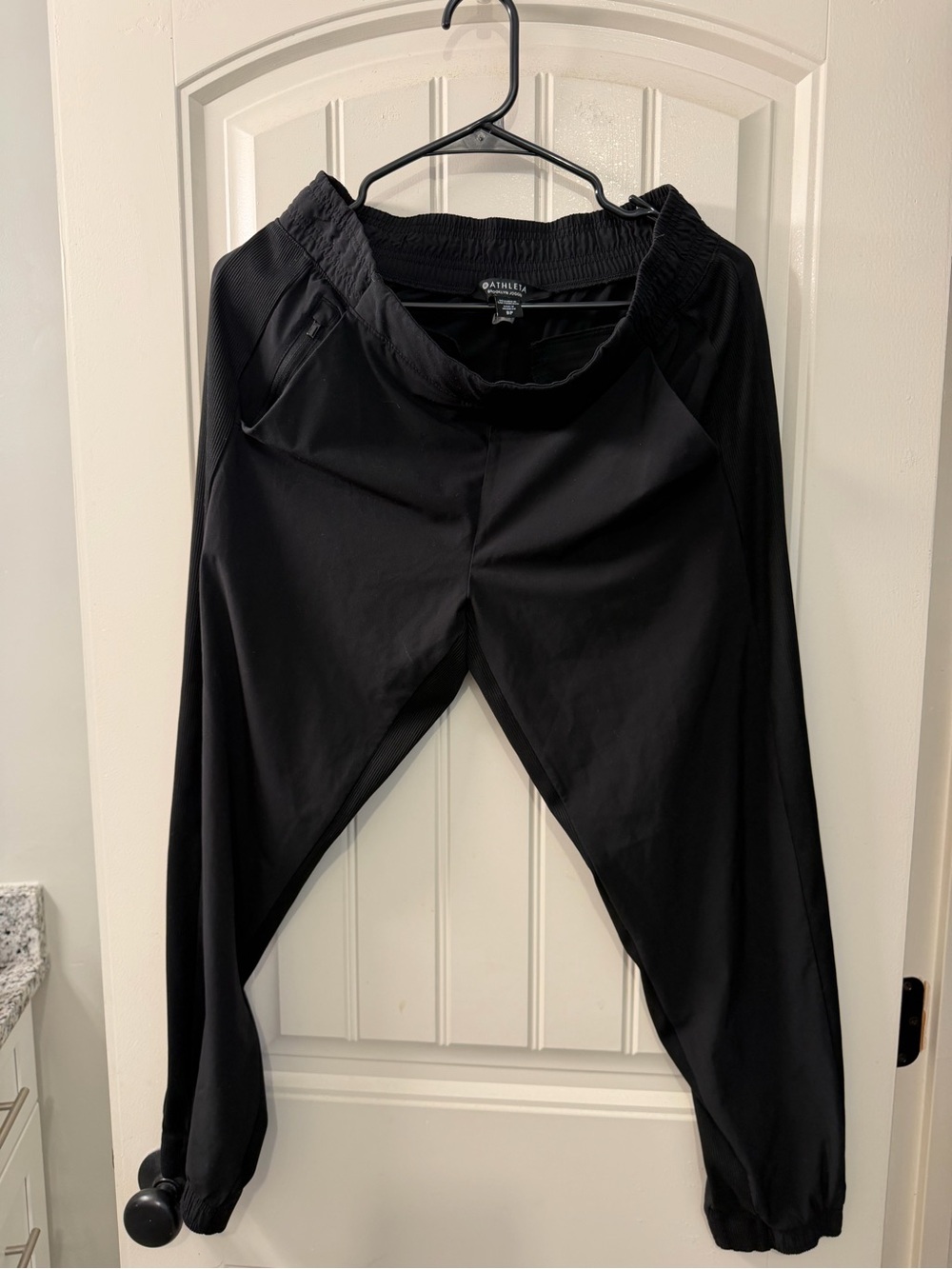 Athleta Black Elastic Waist Track Joggers- Brooklyn Joggers size 8P